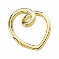 14K Yellow Fashion Heart Pendant